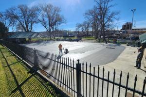 Concrete poured Feb. 27, 2026